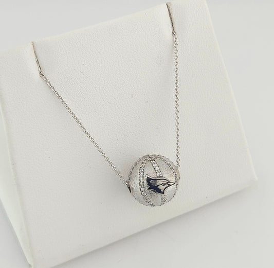 Creighton Diamond Basketball Pendant