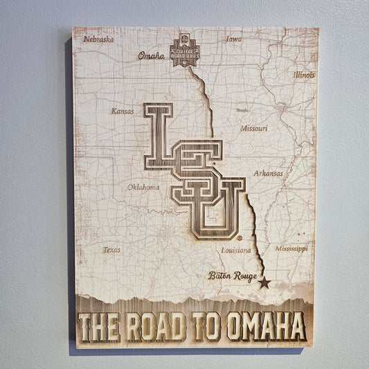 LSU - Road to Omaha Map