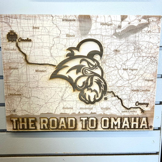 Coastal Carolina Road to Omaha Map