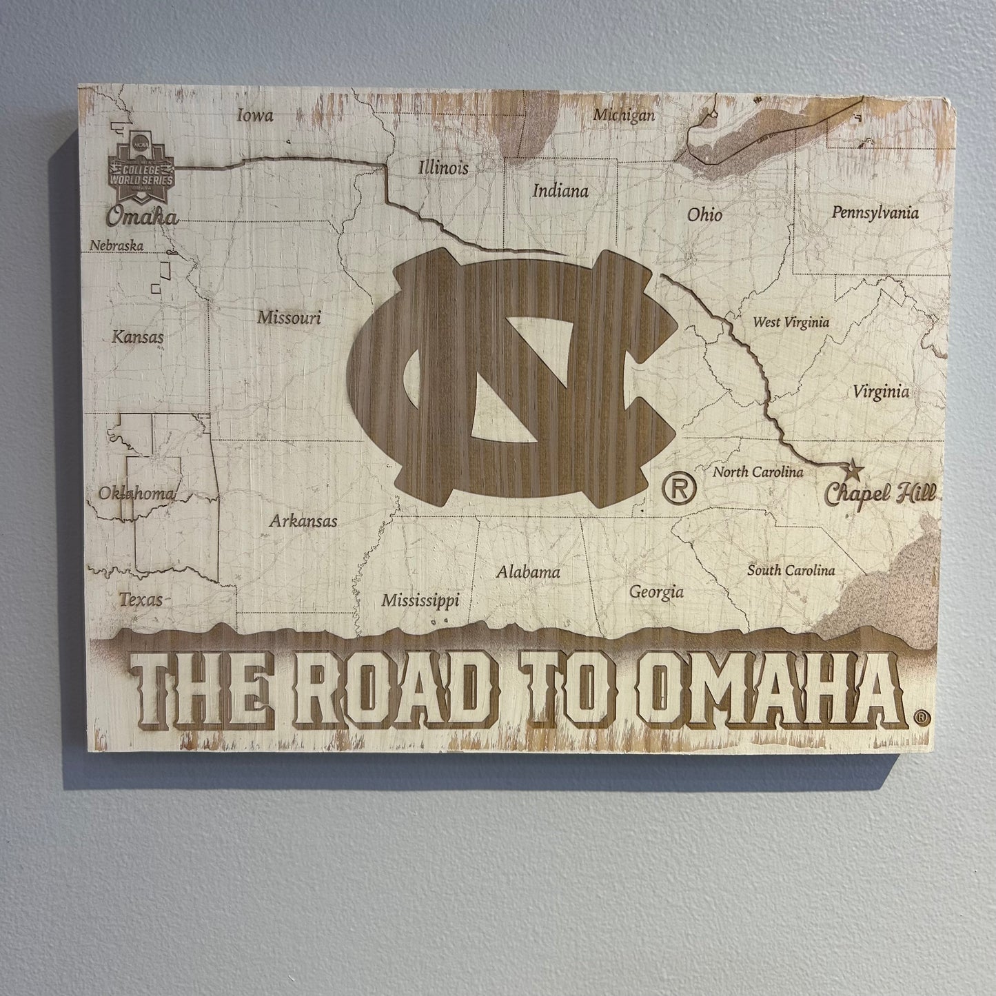 North Carolina - Road to Omaha Map