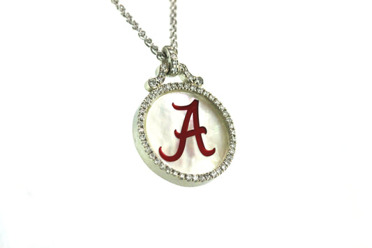 Alabama Diamond, 14k, Mother of Pearl Pendant
