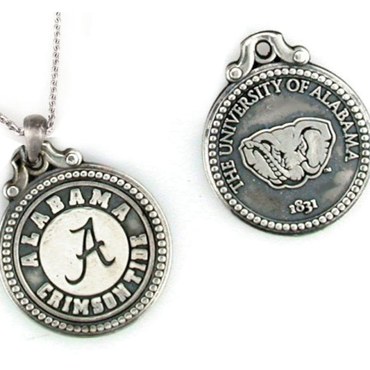 Alabama Antiqued Coin Pendant