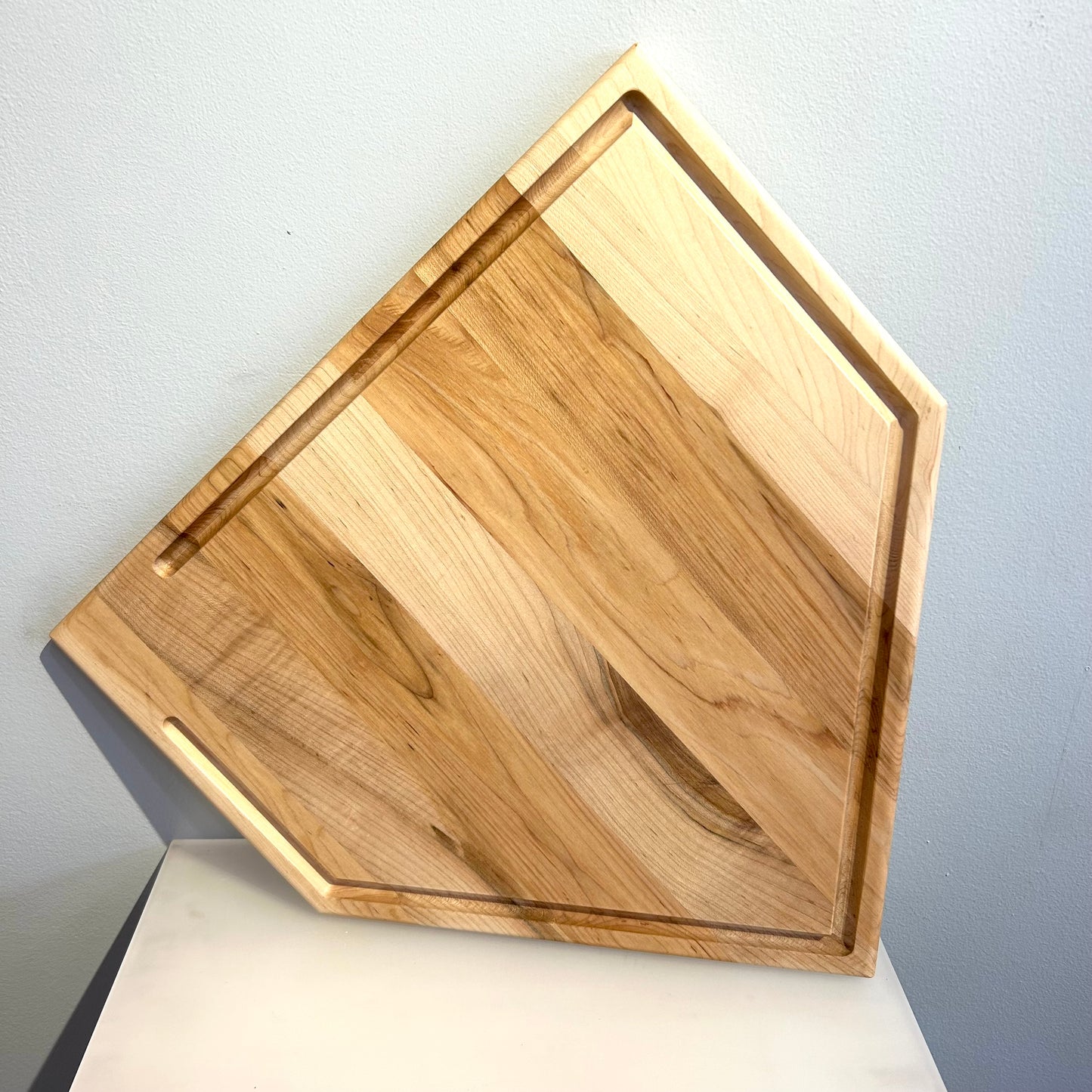 17”x17” Baseball BBQ Board with Trough