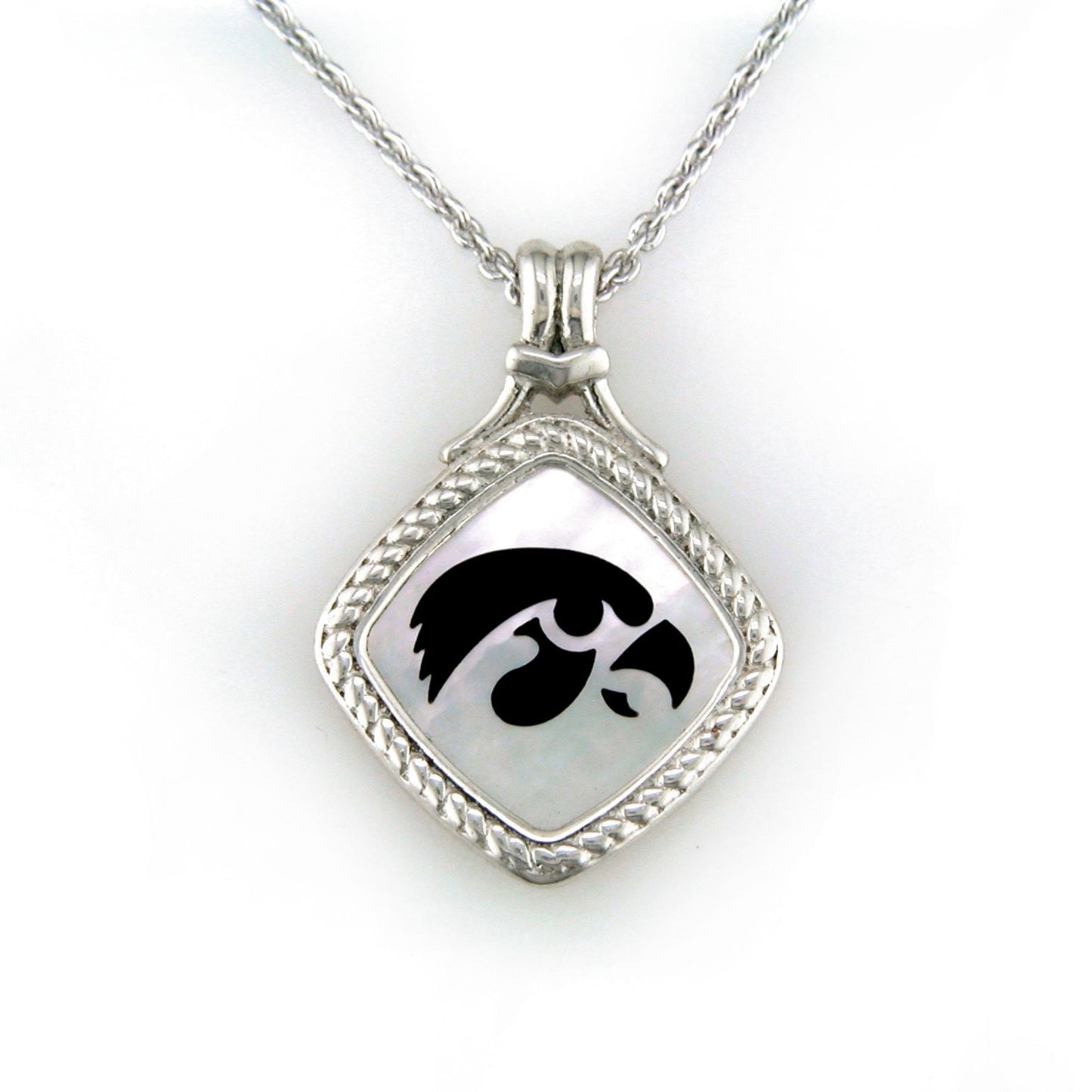 Iowa Diagonal Mother of Pearl Necklace