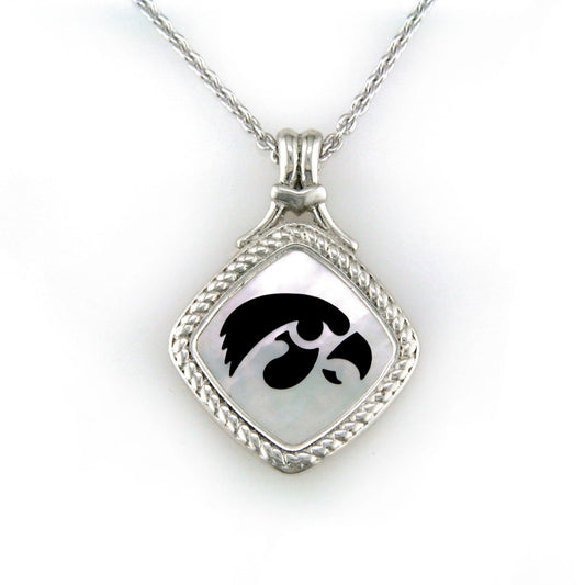 Iowa Diagonal Mother of Pearl Necklace
