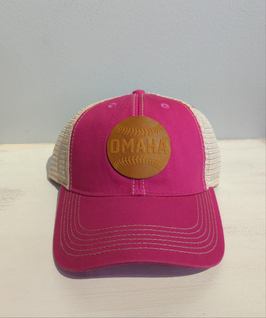 Omaha Baseball Patch Trucker Hat