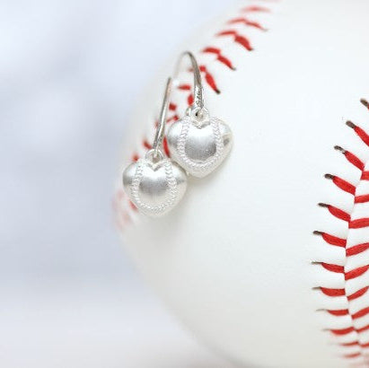 Softball Heart Earrings