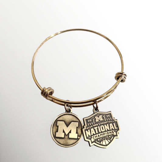 Michigan Men's Basketball National Champion Charm Bracelets