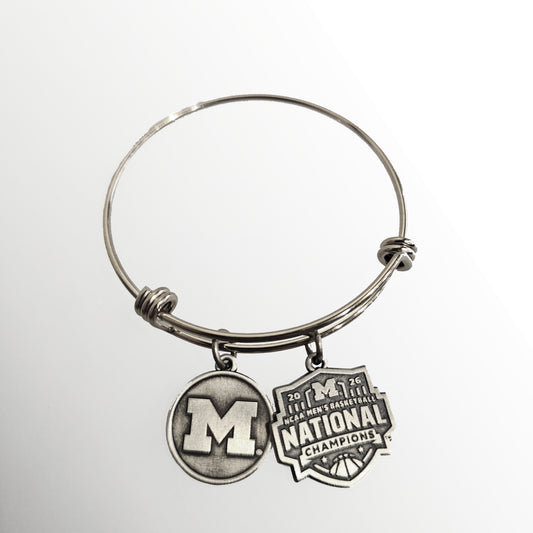 Michigan Men's Basketball National Champion Charm Bracelets