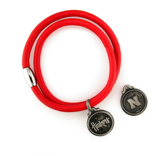 Nebraska Leather Antique Charm Bracelet
