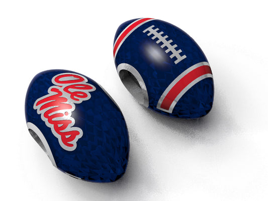 Ole Miss Football Charm Bracelet
