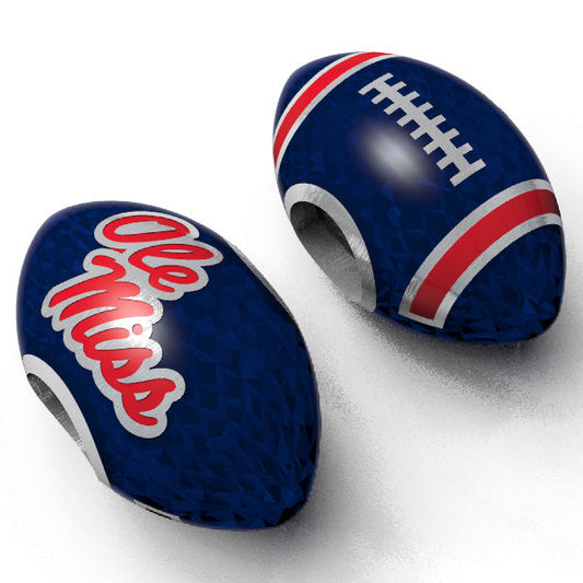 Ole Miss Football Charm Bracelet