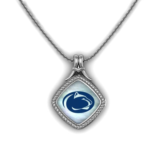 Penn State Angled Mother of Pearl Pendant