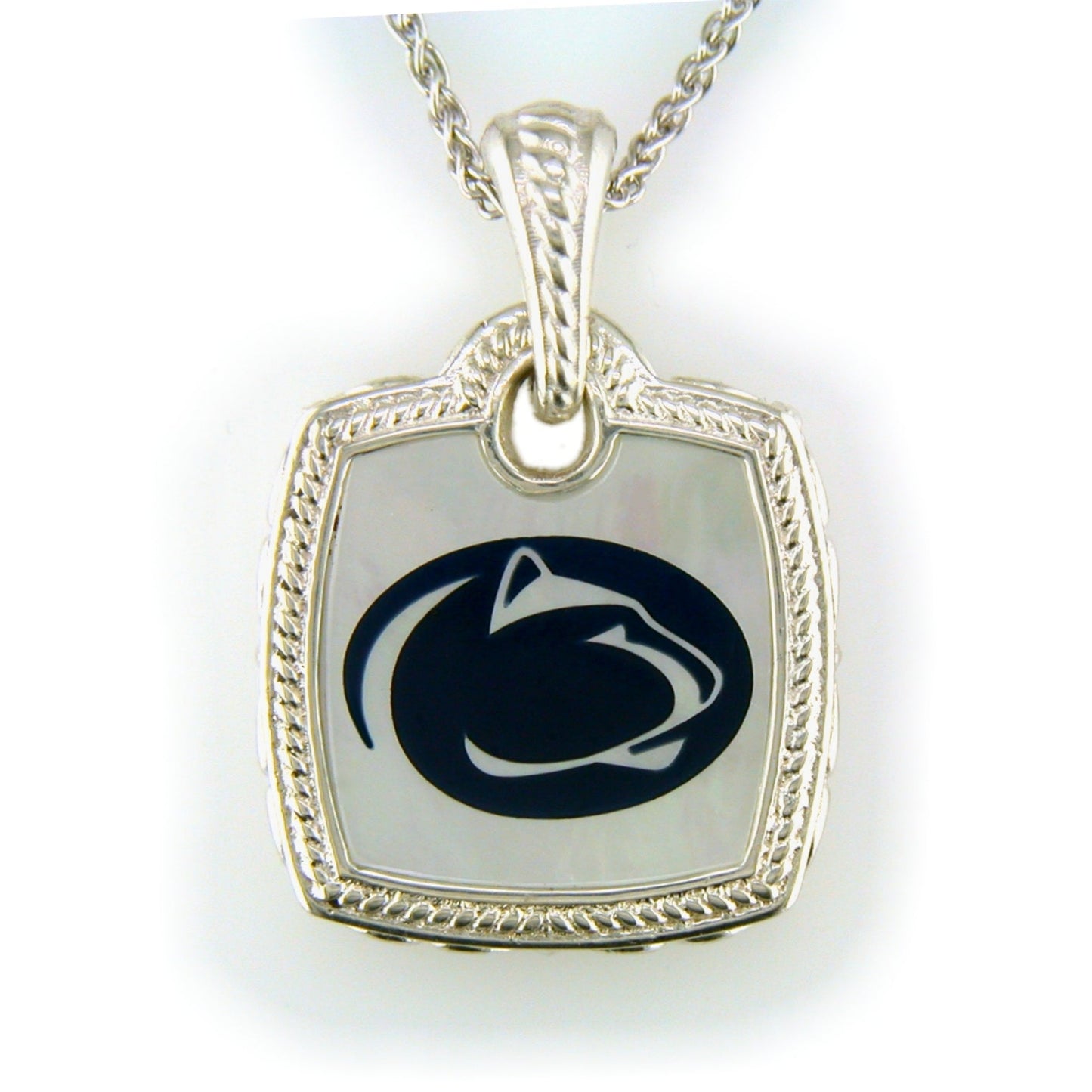 Penn State Mother of Pearl Cushion Pendant