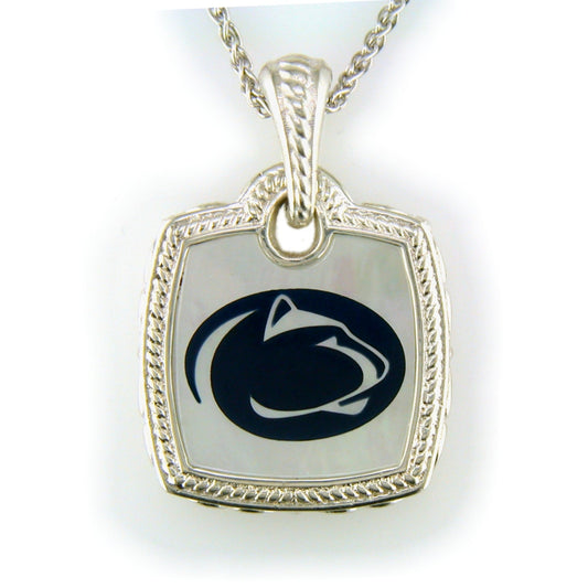 Penn State Mother of Pearl Cushion Pendant