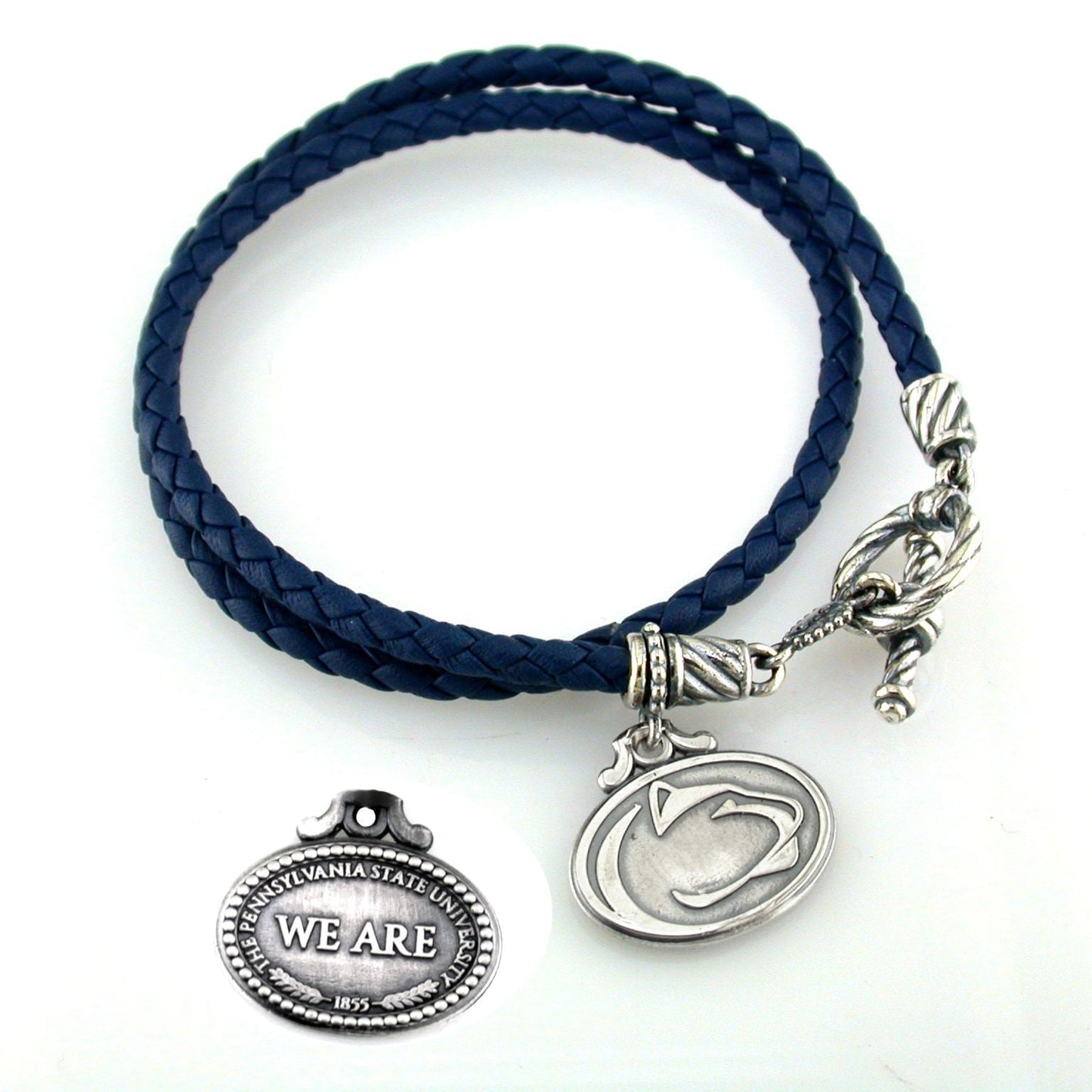 Penn State Leather - Sterling Silver Bracelet