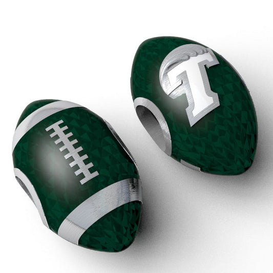 Tulane Football Charm & Bracelet