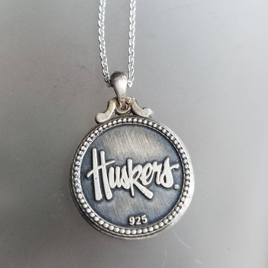 Nebraska Cornhuskers Antique Pendant