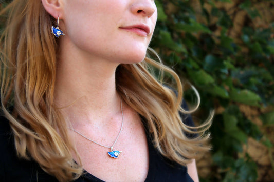 Creighton University Bluejay's Sterling Silver Pendant