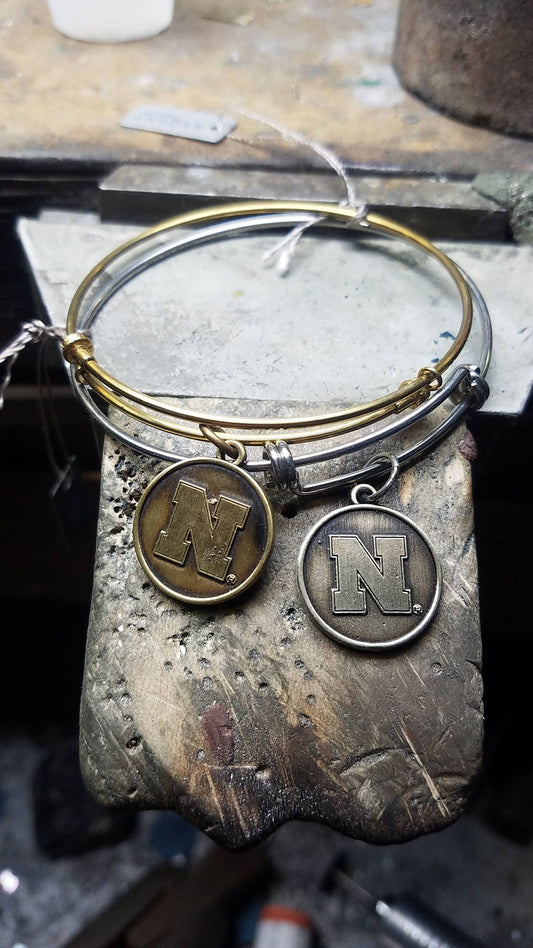 Nebraska Huskers Charm Bracelet