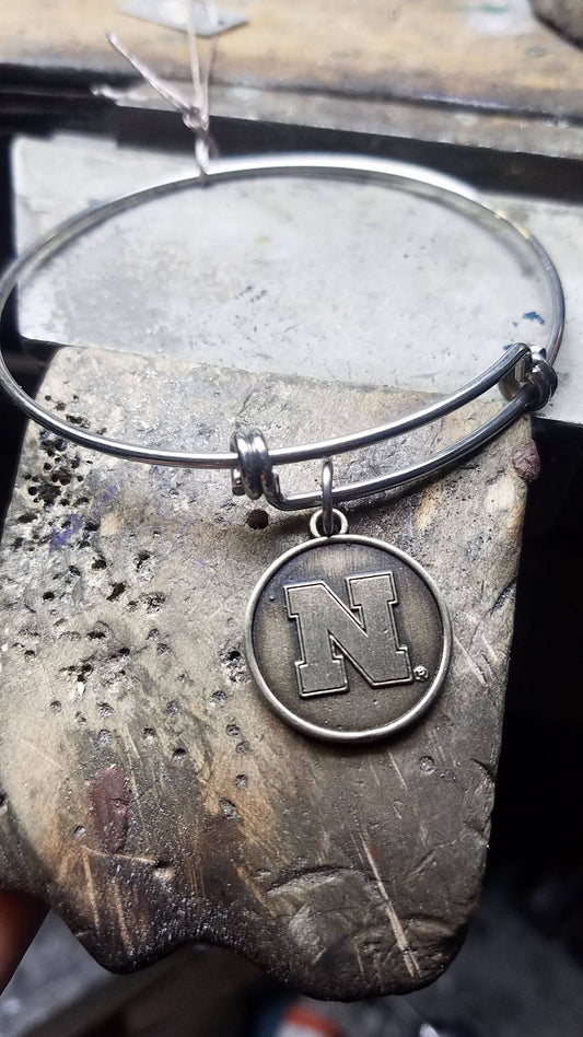 Nebraska Huskers Charm Bracelet
