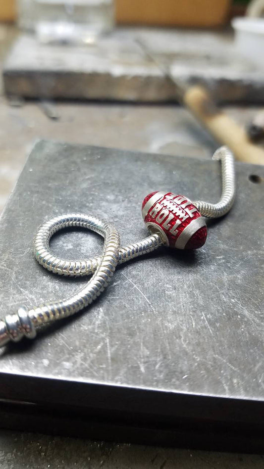 University of Alabama Football Charm Bracelet