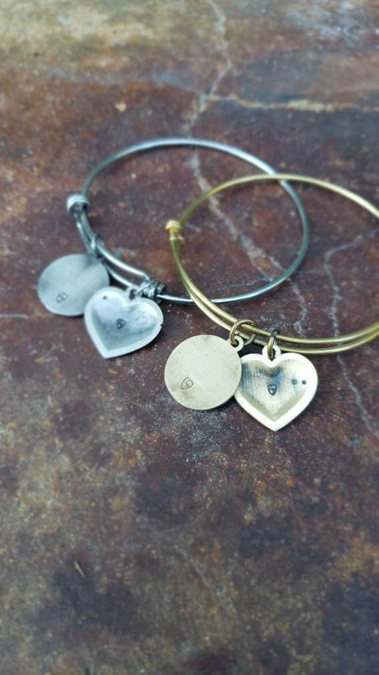 Soccer Heart Charm Bracelet With Jersey Number