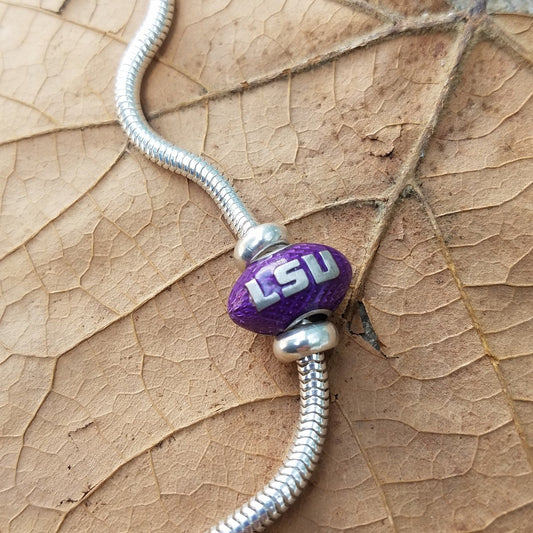 LSU Football Charm or Bracelet