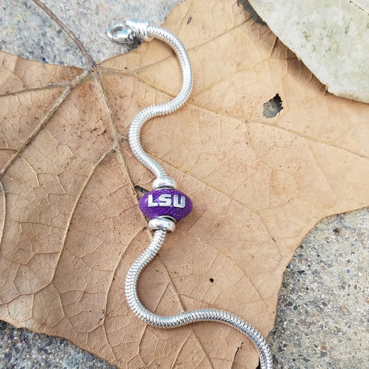 LSU Football Charm or Bracelet