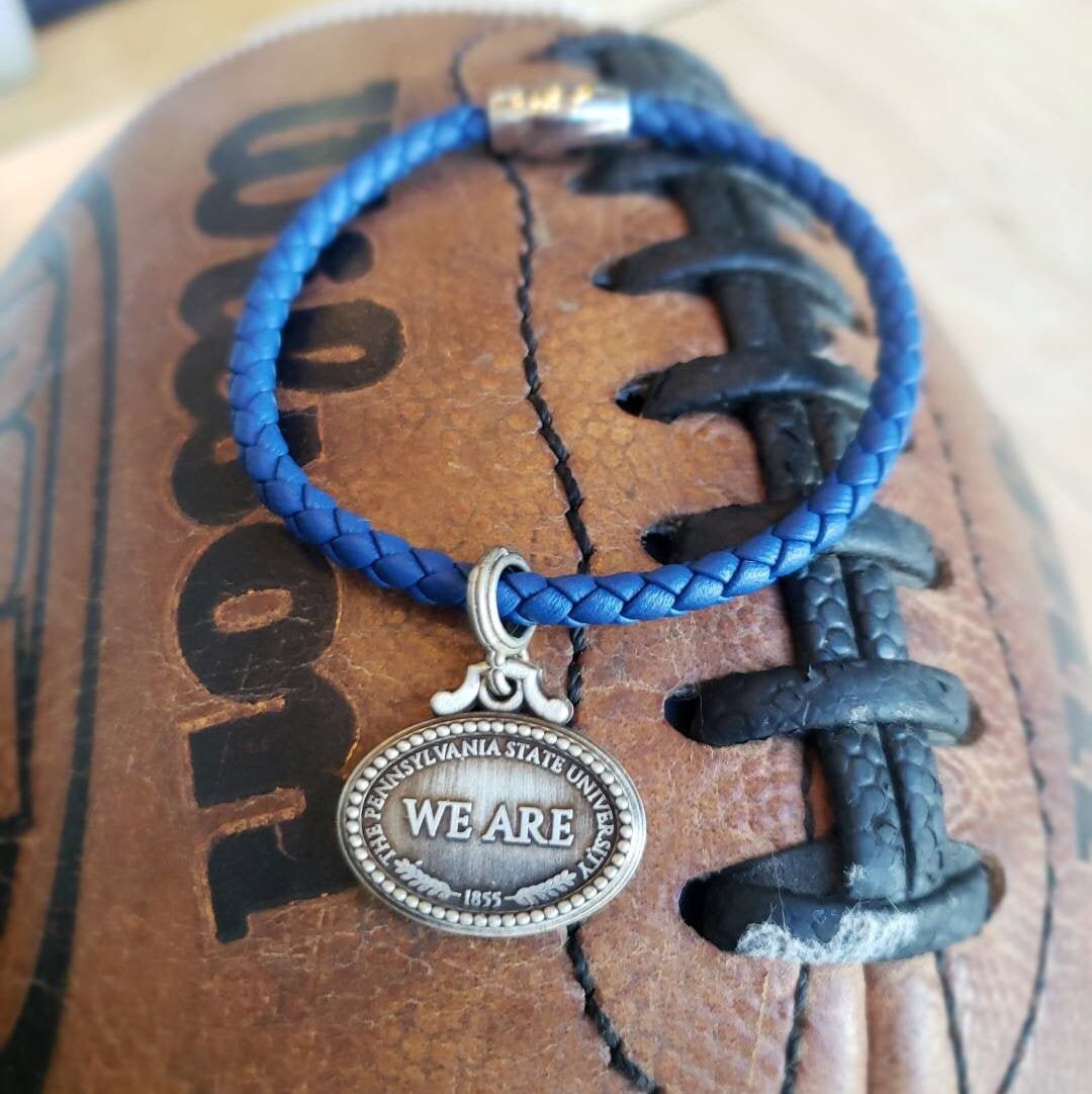 Penn State Braided Leather Bracelet