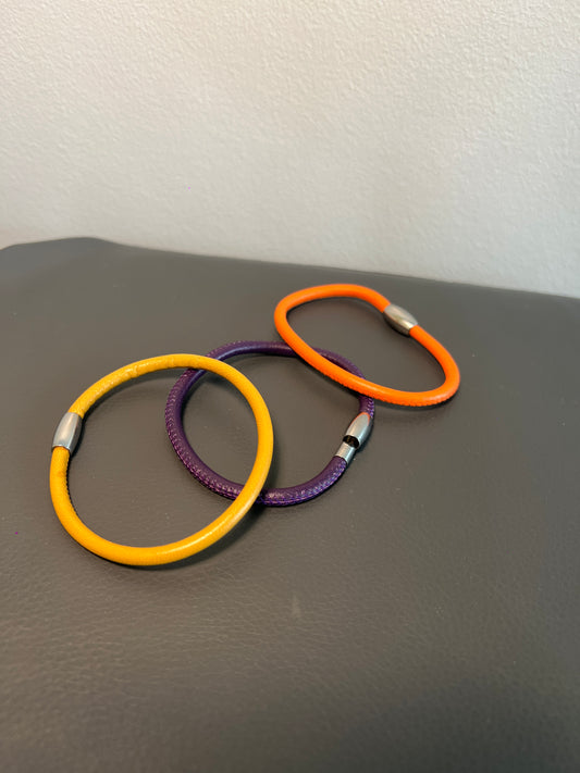 Single Link Leather Bracelet