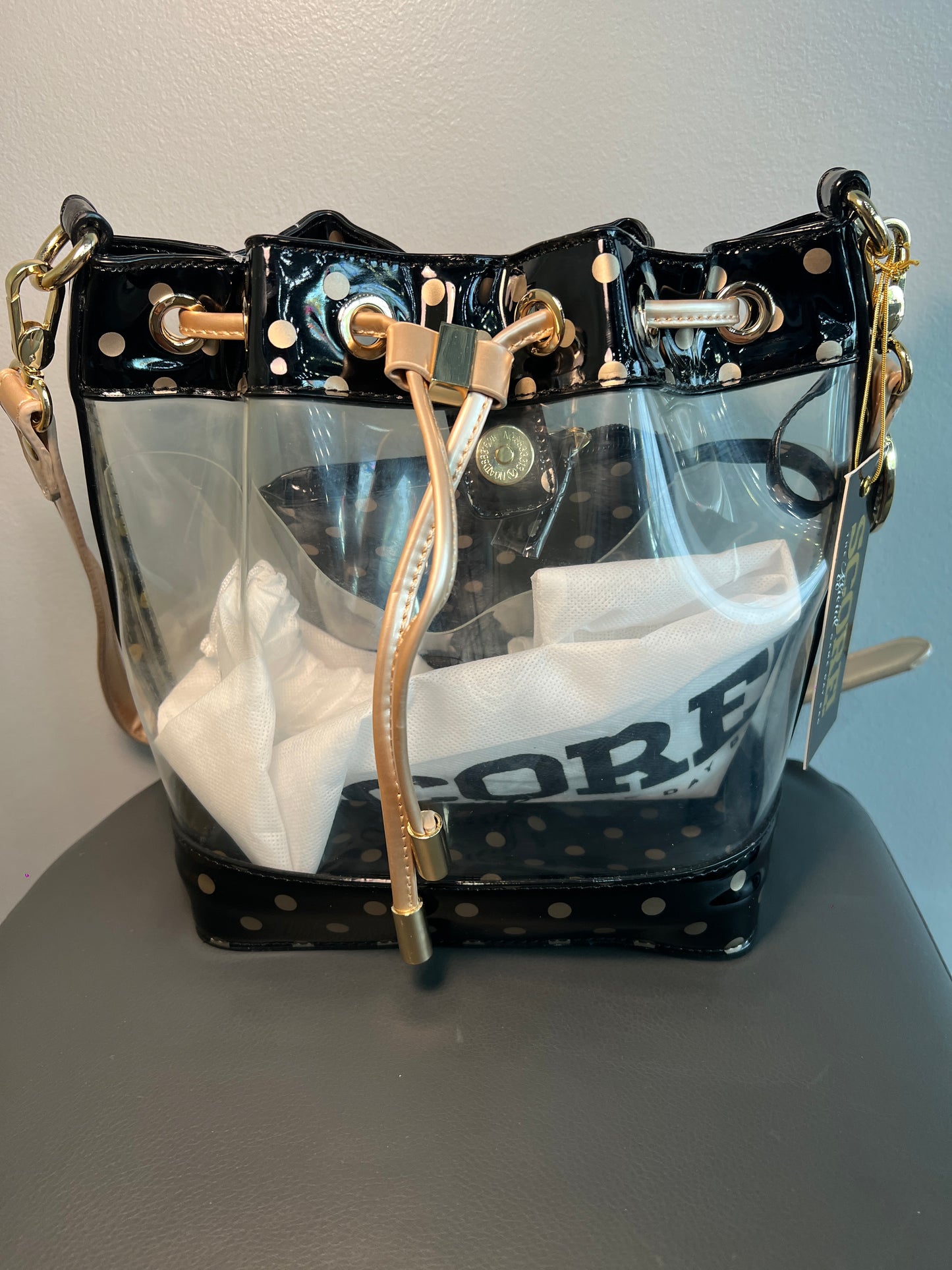 Small Clear Bucket Bag
