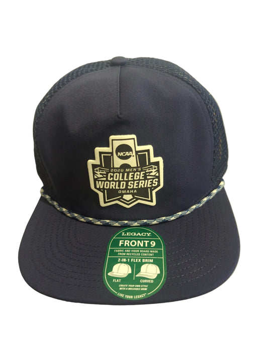 MCWS Baseball Leather Men's Front 9 Hat