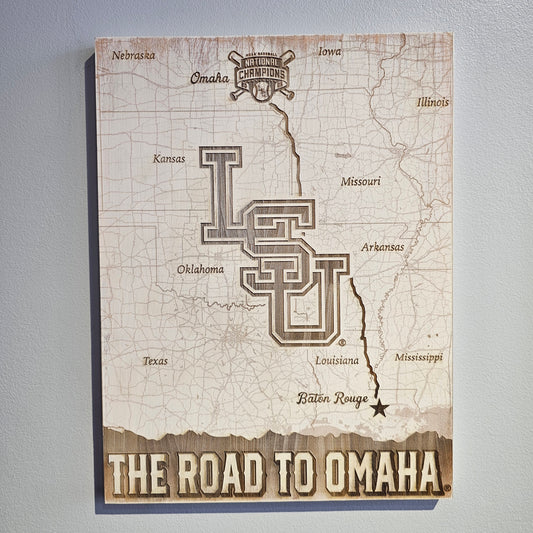 LSU - Road to Omaha Map
