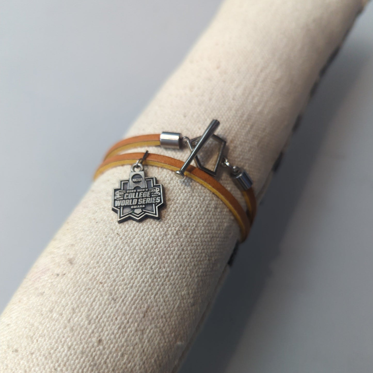 MCWS Baseball Lacing Toggle Bracelet