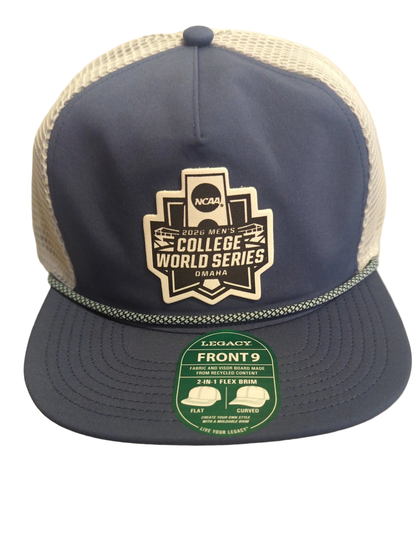 MCWS Baseball Leather Men's Front 9 Hat