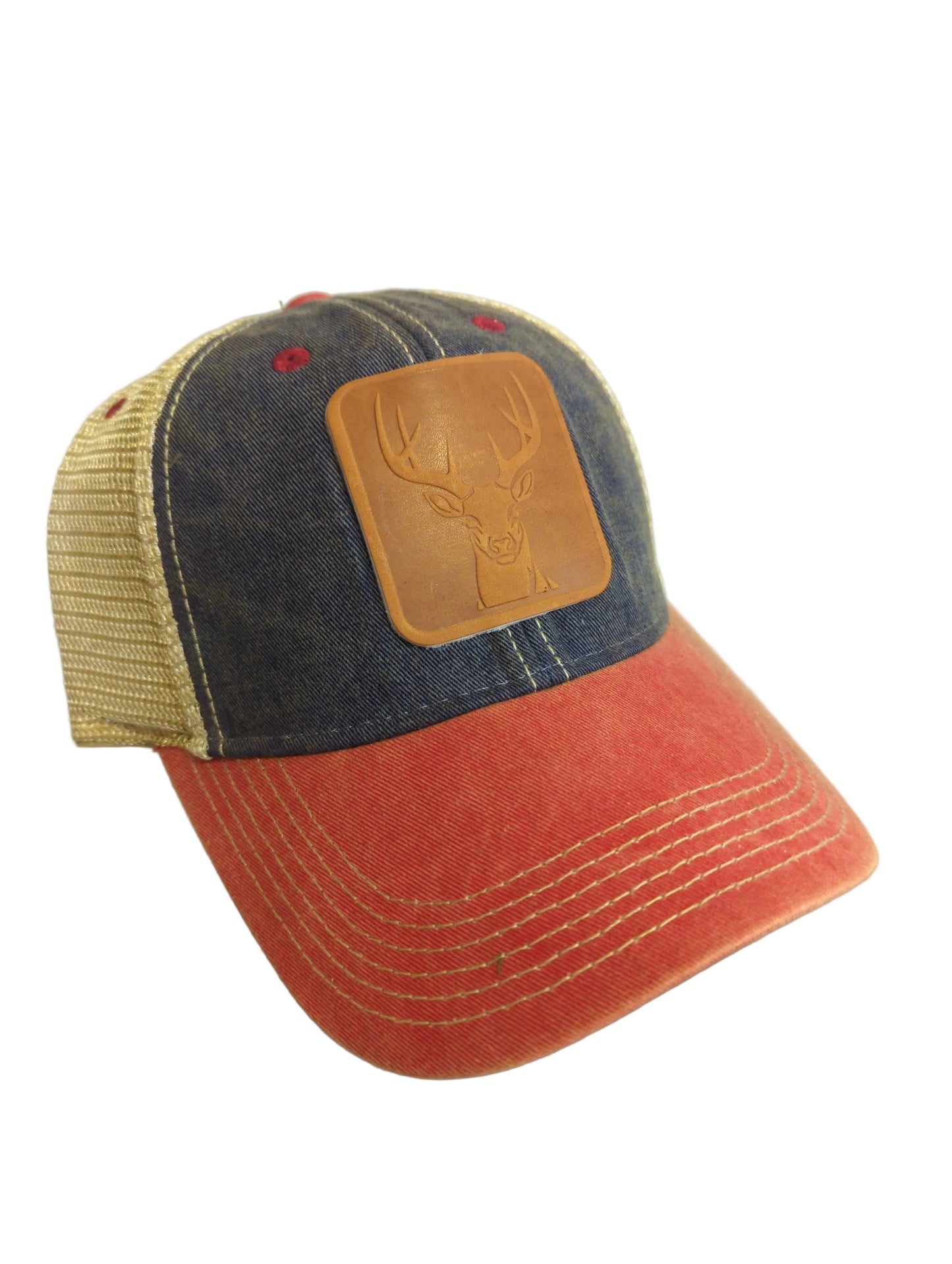 Deer Leather Patch Hat