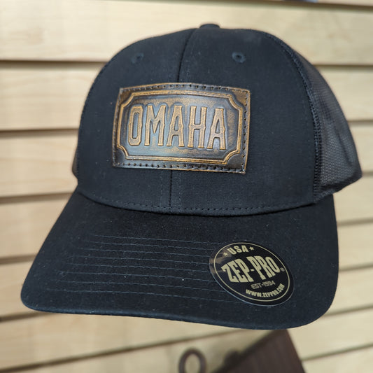 Omaha rectangle patch hat