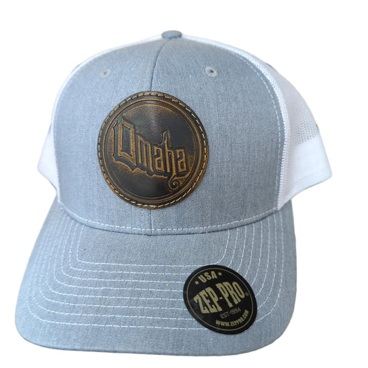 Omaha round patch hat