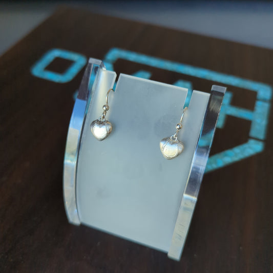 Puffed heart earrings