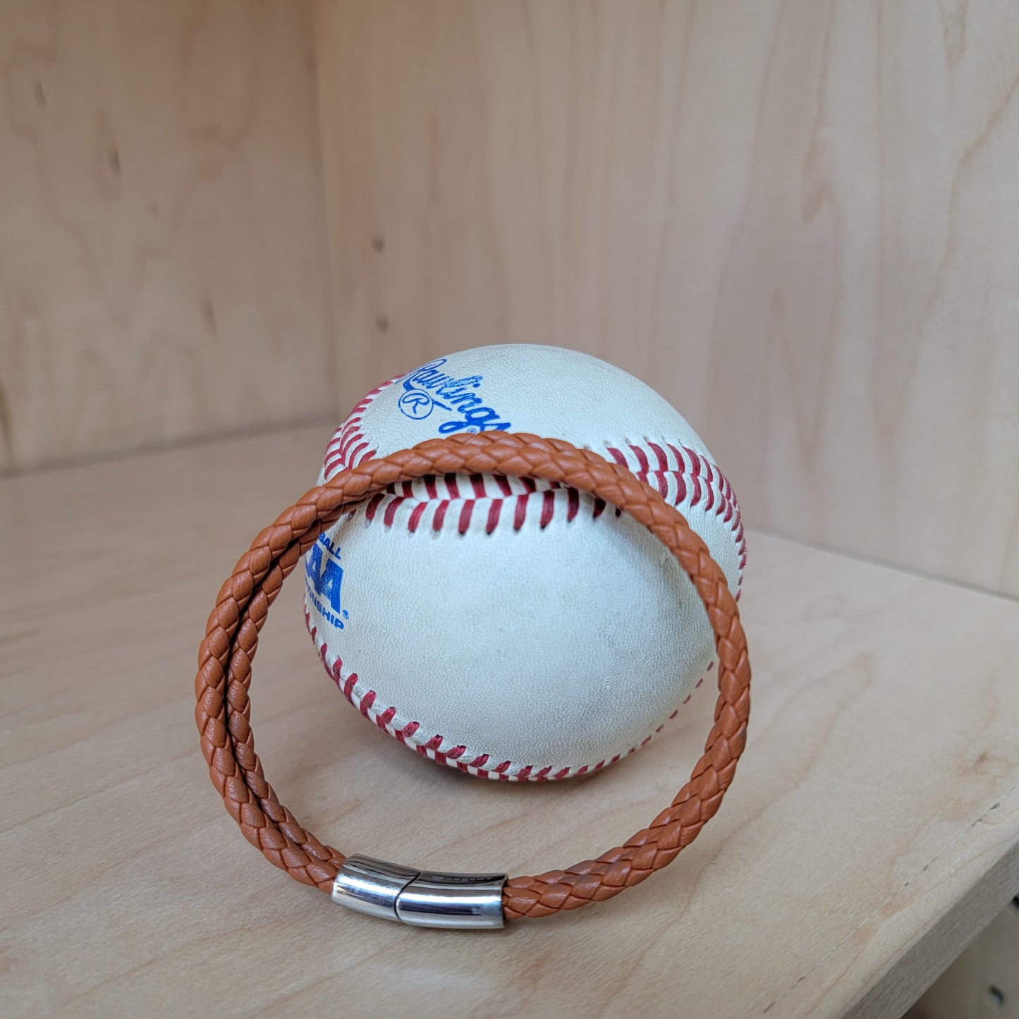 Parallel Italian leather bracelet