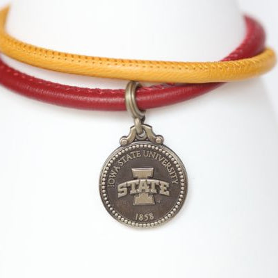 Iowa State Double Wrap Coin Bracelet