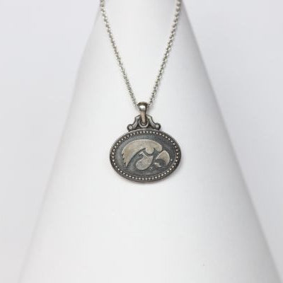 Iowa Sterling Coin Necklace