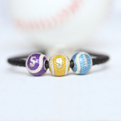 Women's Personalize Baseball Bracelet