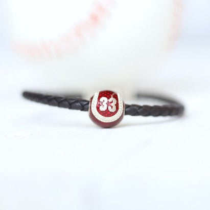 Men's Personalize Baseball Bracelet