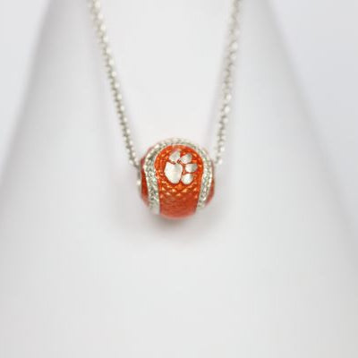 Celebrate the Clemson Tigers National Championship legacy! Choose your football charm and bracelet length! Features: Sterling silver Lobster clasp Enamel Double sided charm Officially licensed product clemson basketball clemson baskeball clemson college world series
