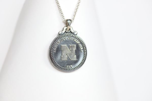 Nebraska Sterling Coin Necklace
