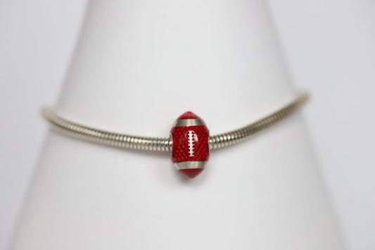 Nebraska Enameled Football Charm only