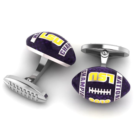 LSU National Champions Football cufflinks