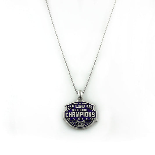 LSU National Champions Enameled Pendant